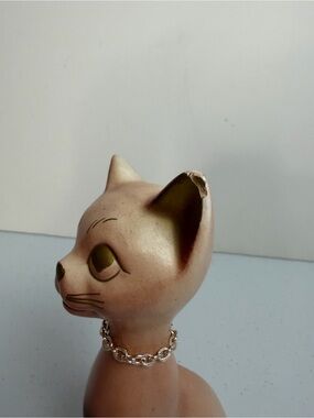 Moder Atom Vintage | Art | Vintage Mid Century Modern Mcm Pink Atomic Cat Figurine ...